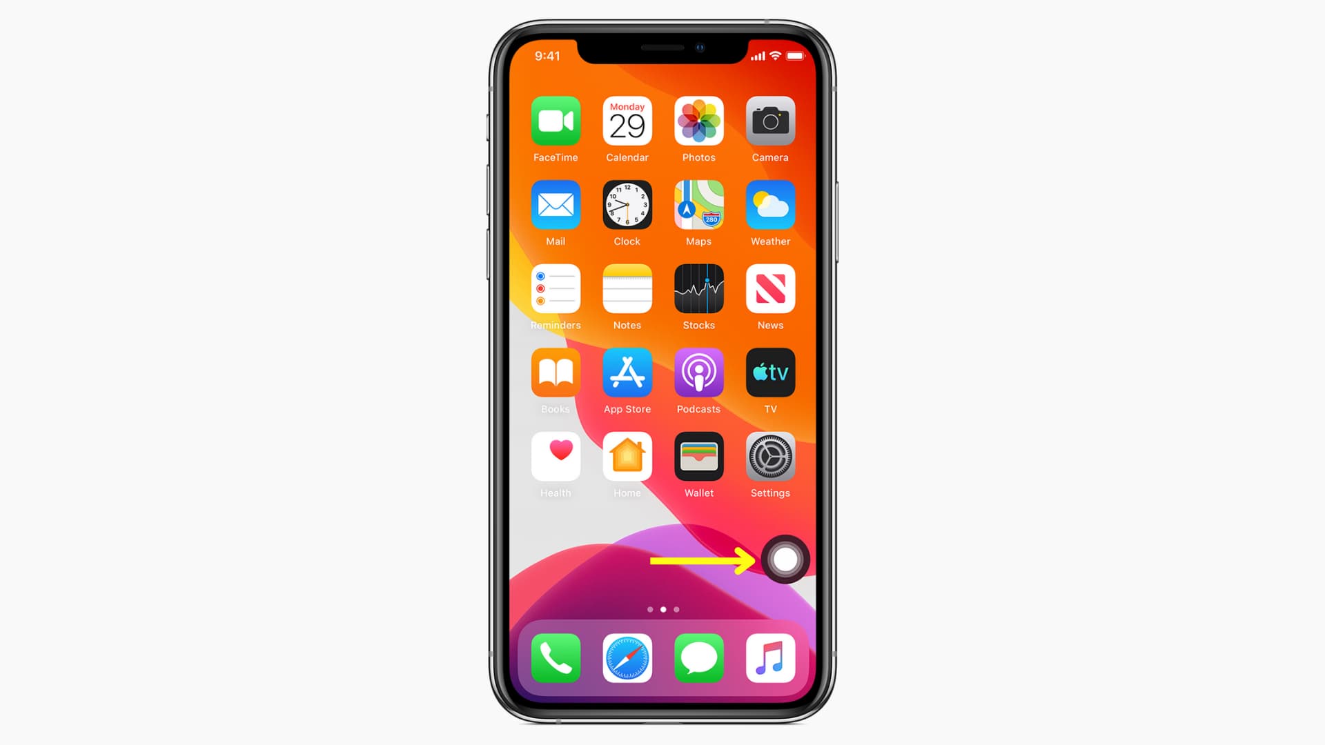 Pulsante AssistiveTouch su iPhone