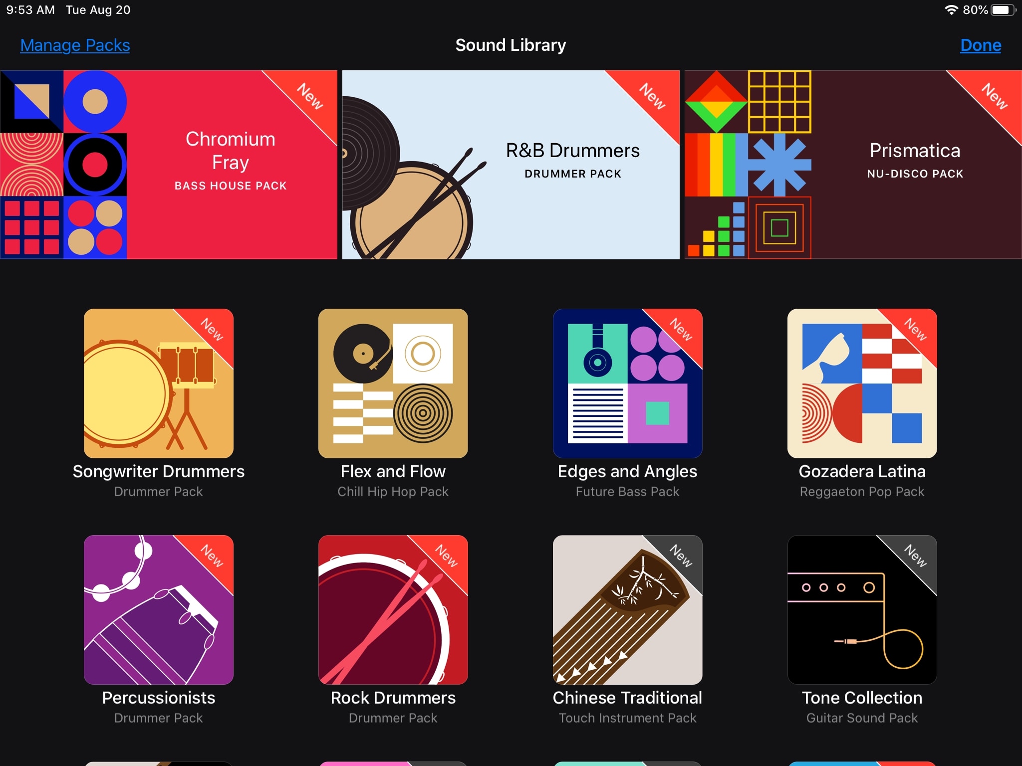 GarageBand Scarica Apple Loops iPad