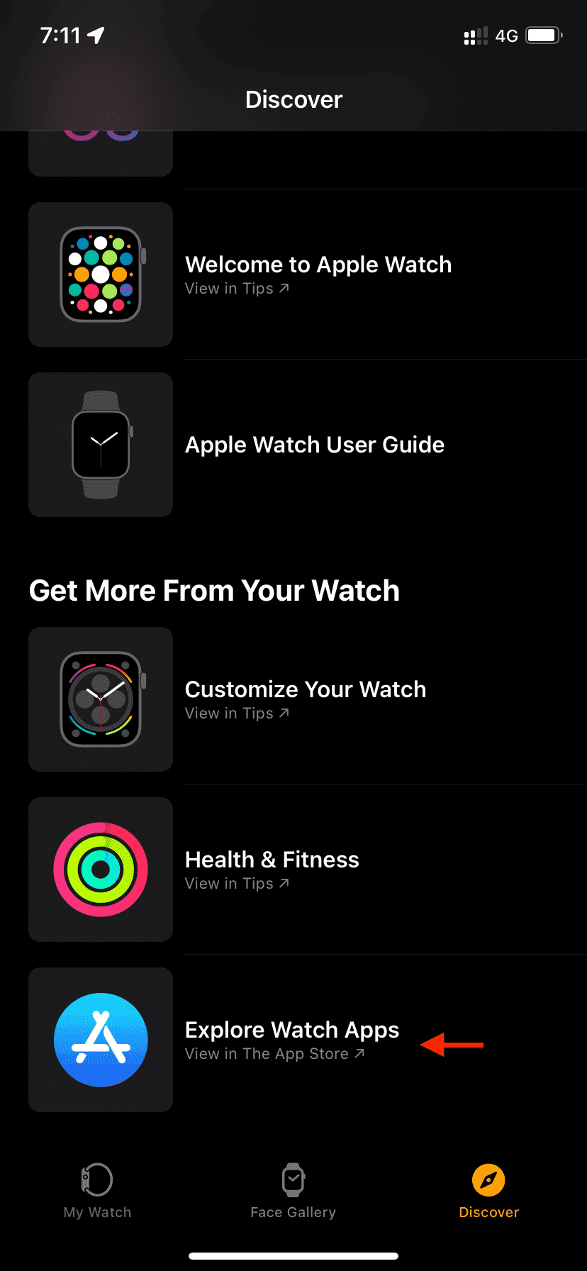 Esplora le app per l'orologio
