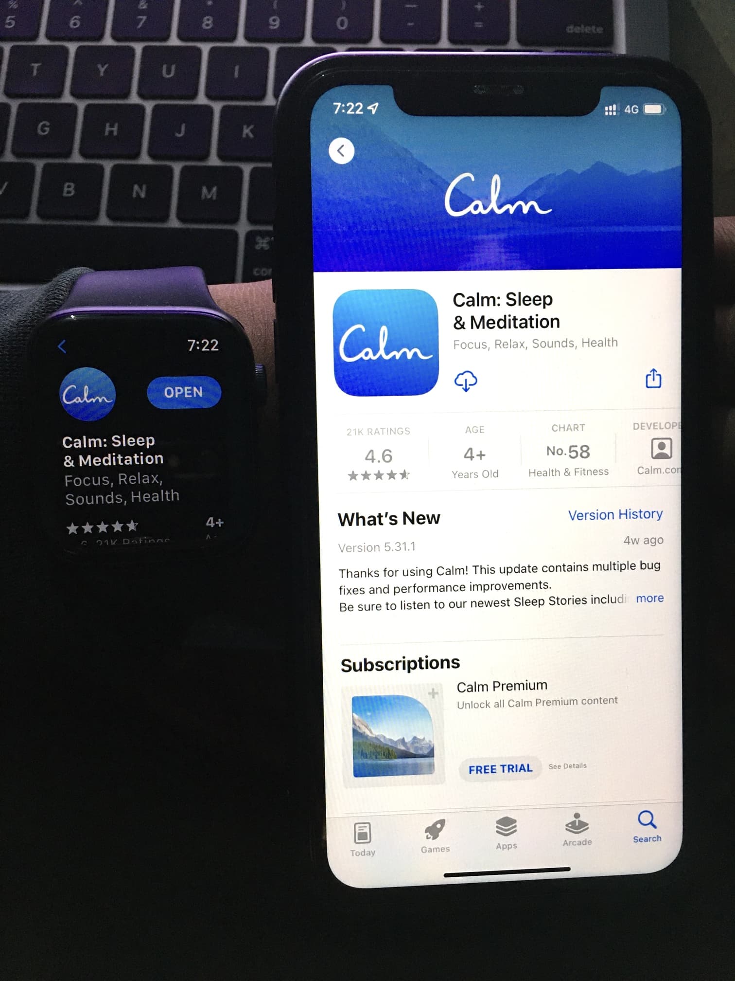 Stessa app su Apple Watch ma non su iPhone