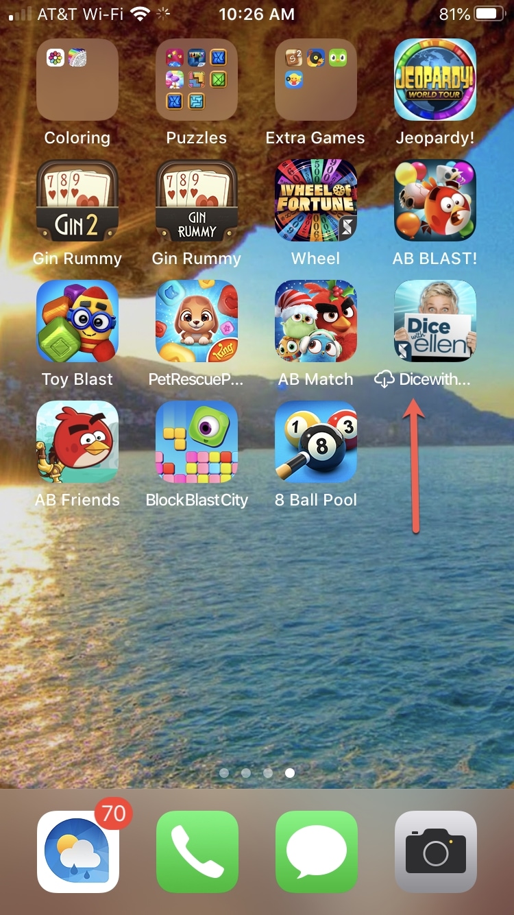 App scaricata per iPhone