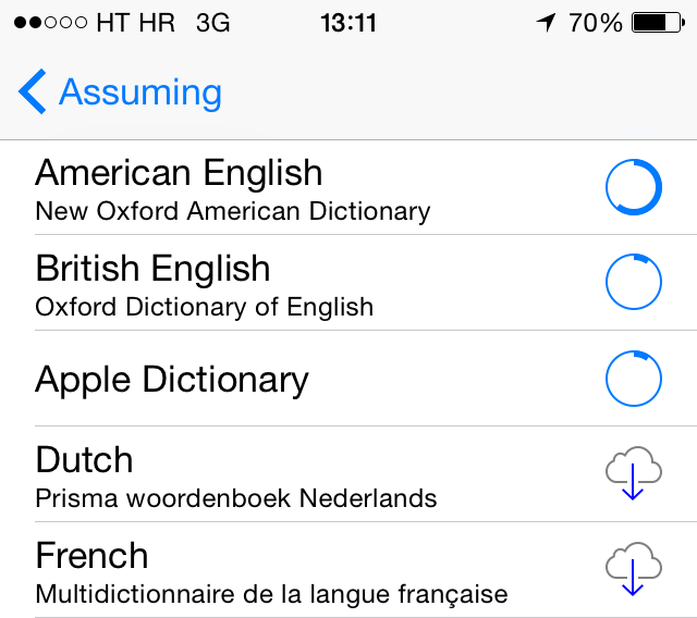 iOS (Definisci parole, howto 005)