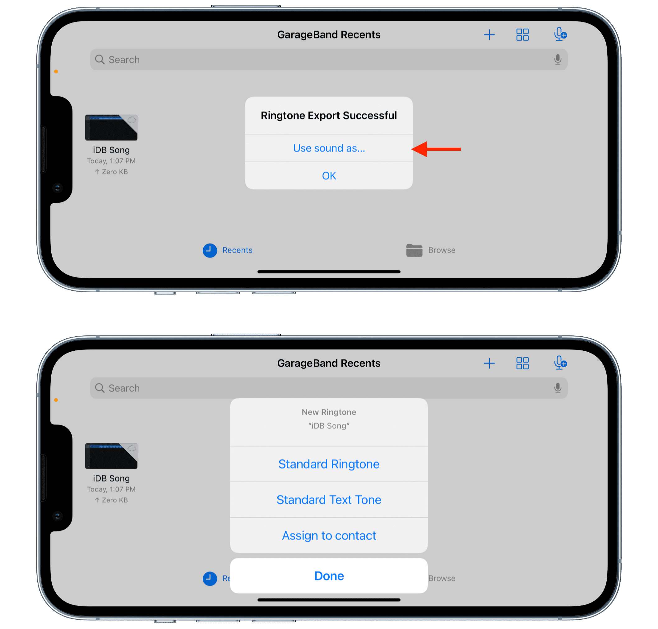 Imposta il brano come suoneria su iPhone senza computer