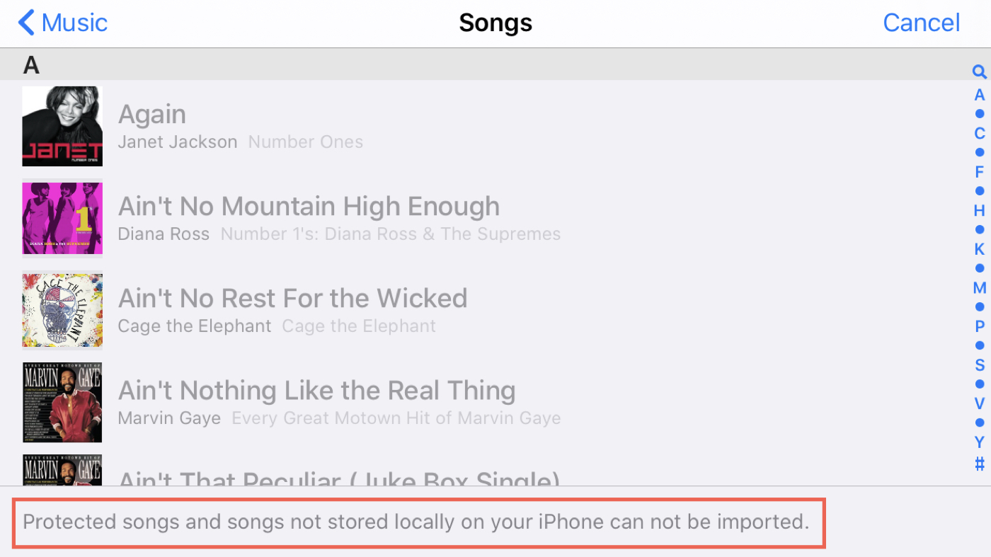 GarageBand importa brani iPhone