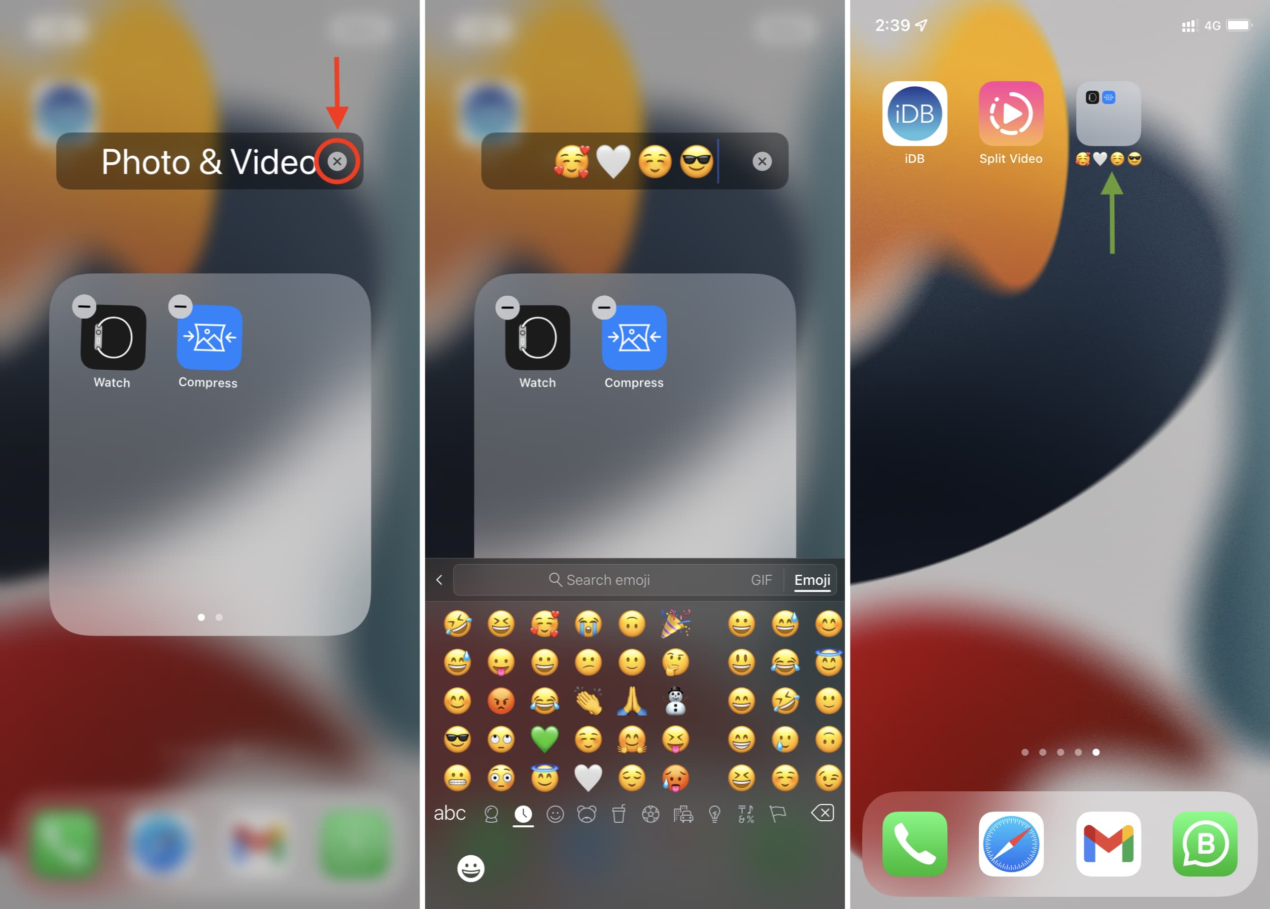 Passaggi per rinominare la cartella su iPhone