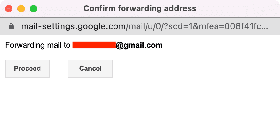 Inoltro della posta a in Gmail