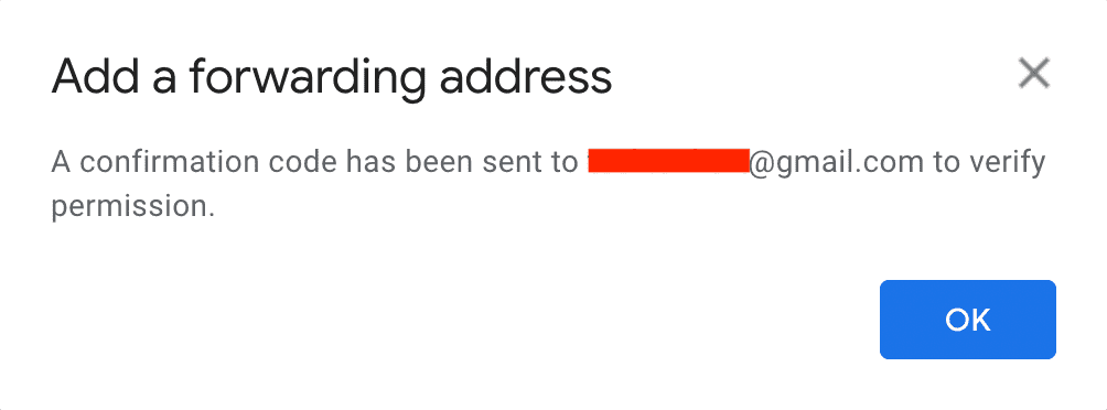 Conferma l'indirizzo di inoltro in Gmail