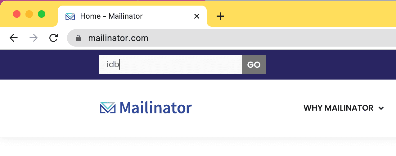 Posta in arrivo pubblica del mailinator