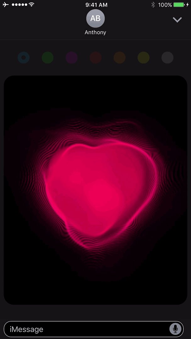 GIF cuore spezzato tocco digitale