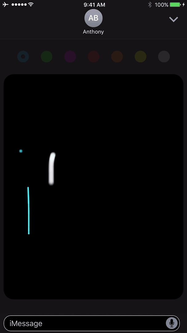 GIF di schizzo di tocco digitale