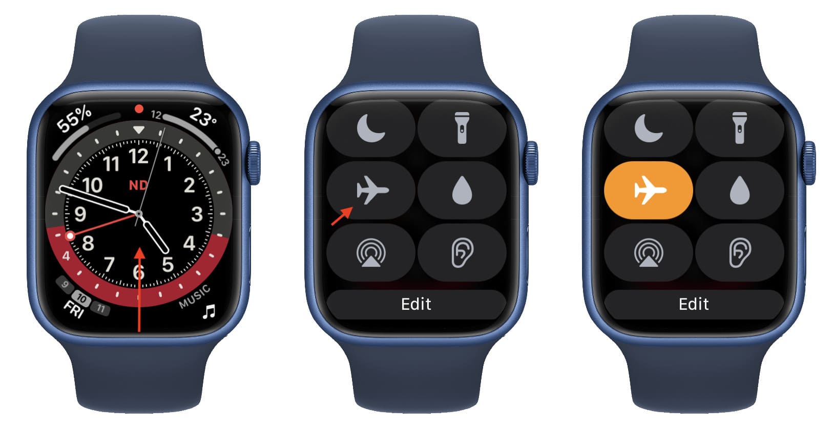 Apple Watch in modalità aereo