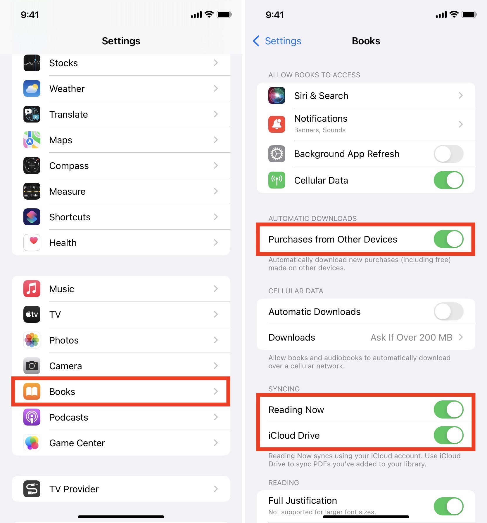 Sincronizza i libri Apple da iPhone a un altro iPhone o iPad
