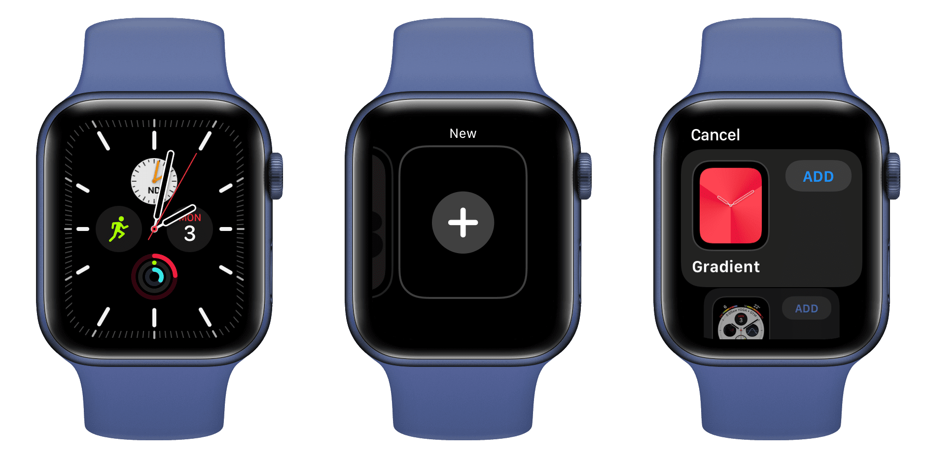 Aggiungi un nuovo quadrante su Apple Watch
