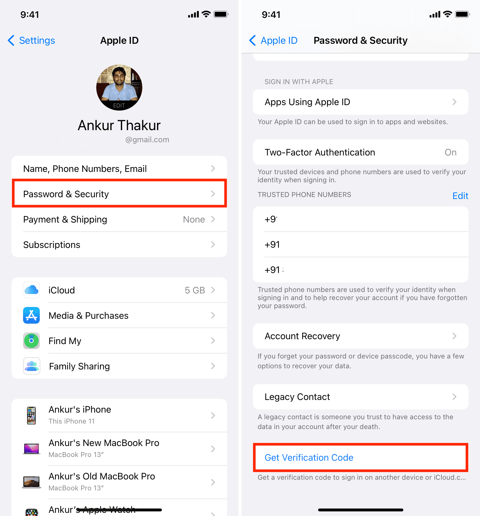 Ottieni il codice di verifica dell'autenticazione del fattore ID Apple 2 su iPhone durante l'accesso
