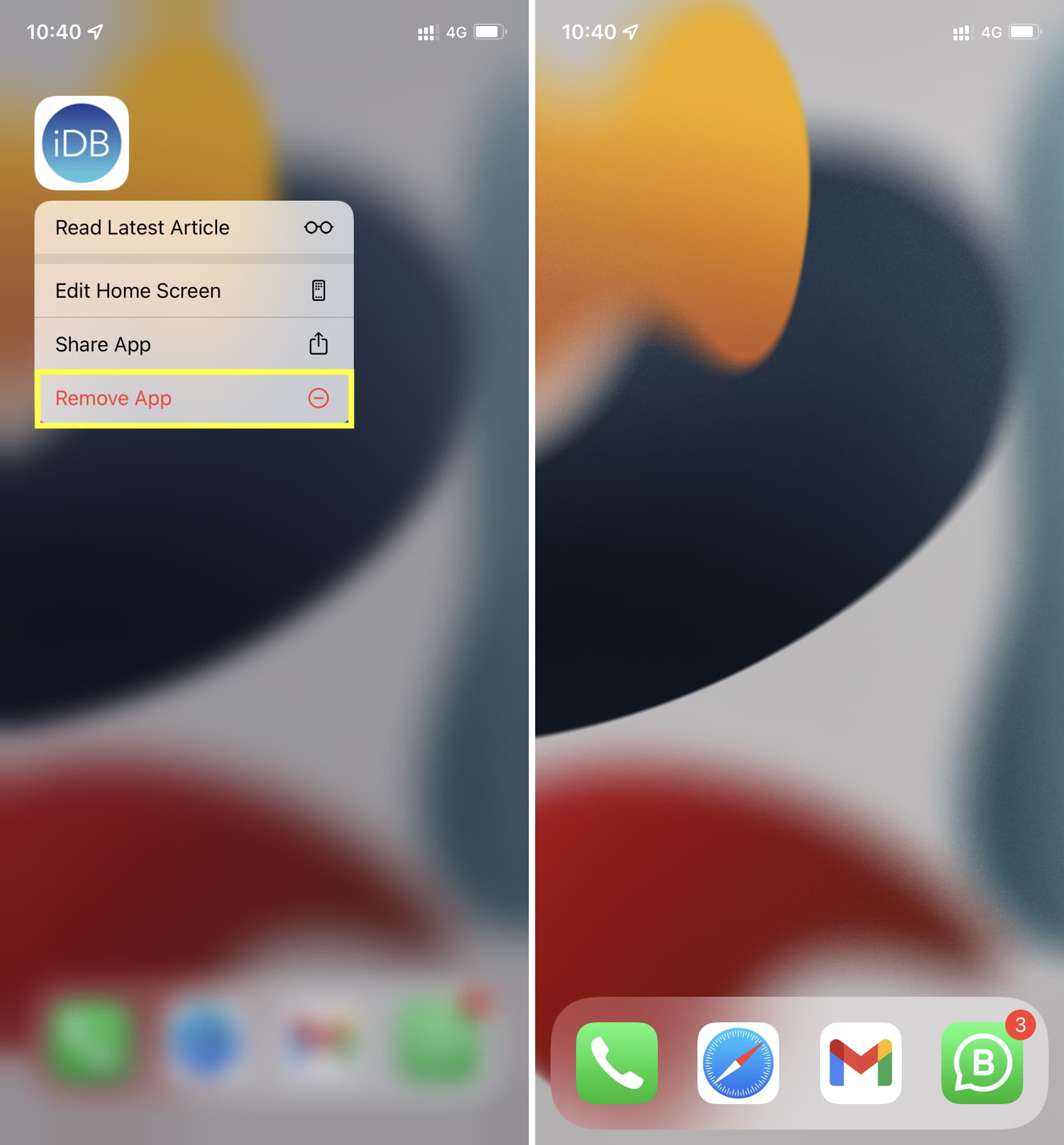 Pulisci la schermata iniziale dell'iPhone senza icone delle app
