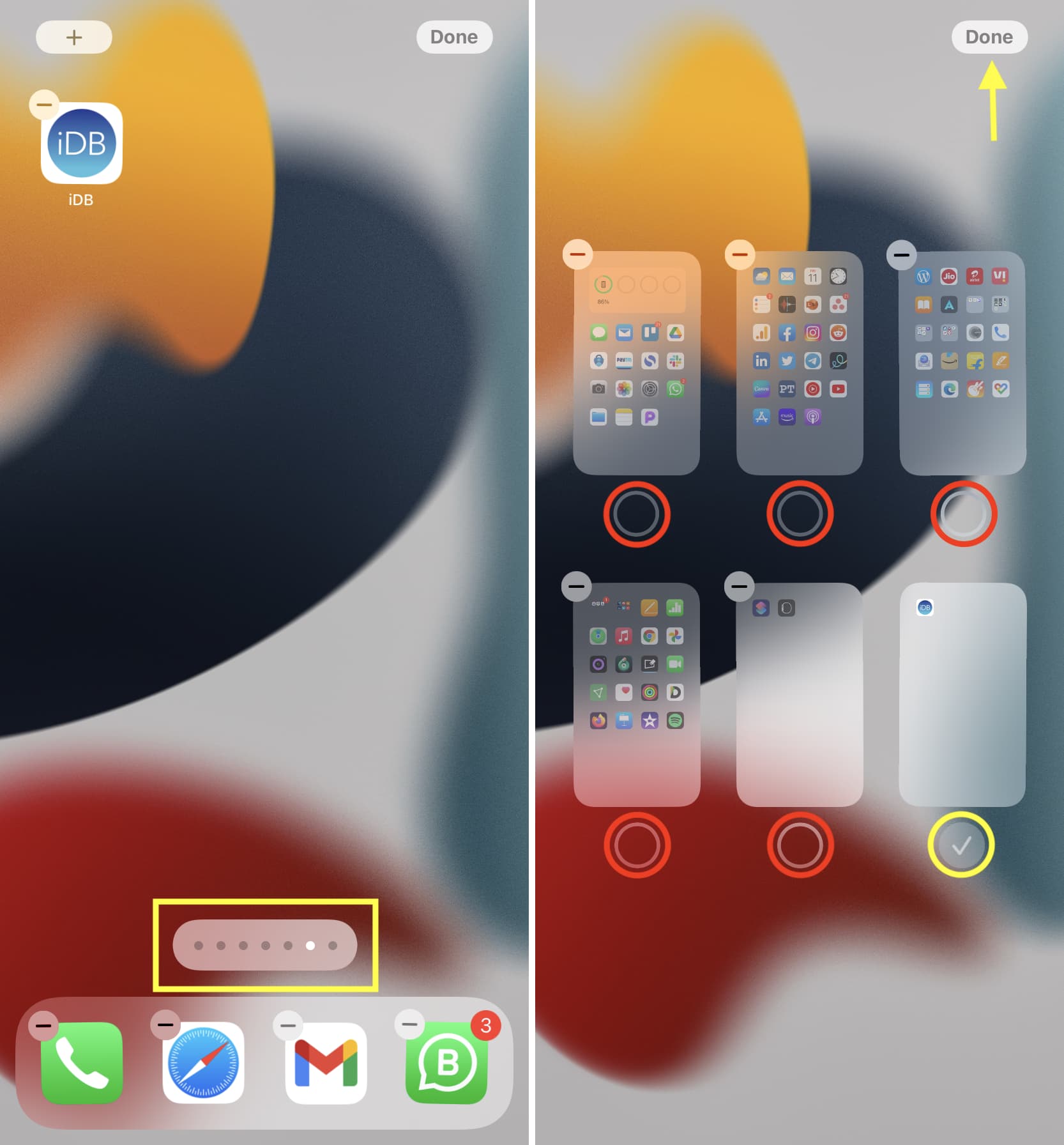 Mantieni una sola schermata iniziale su iPhone