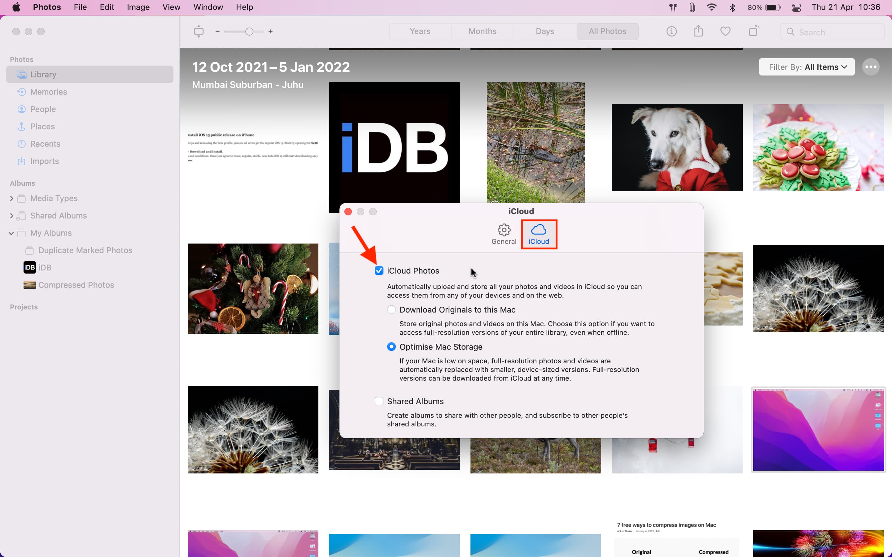 Come abilitare le foto di iCloud su Mac
