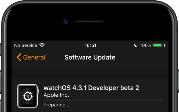 Preparazione aggiornamento software