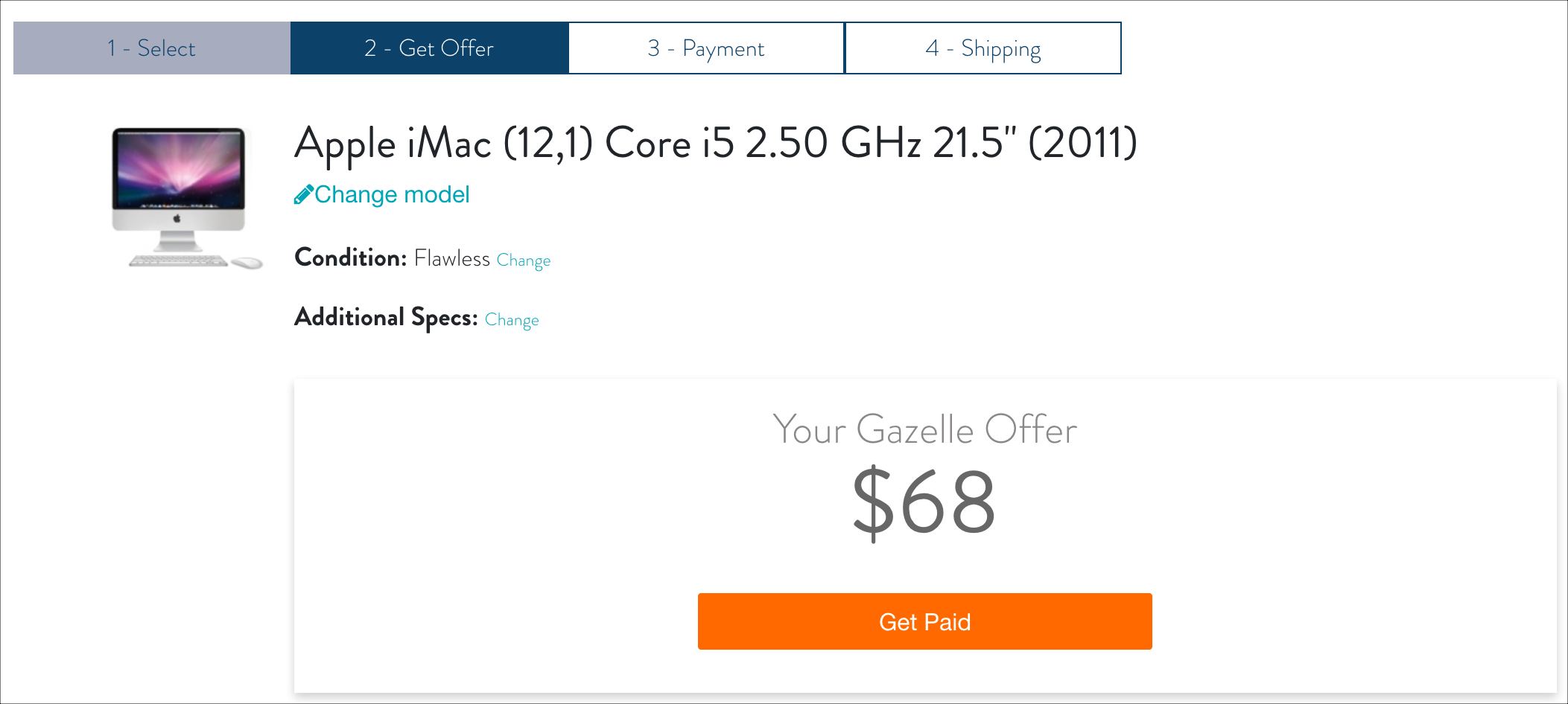 Offerta Gazelle per iMac