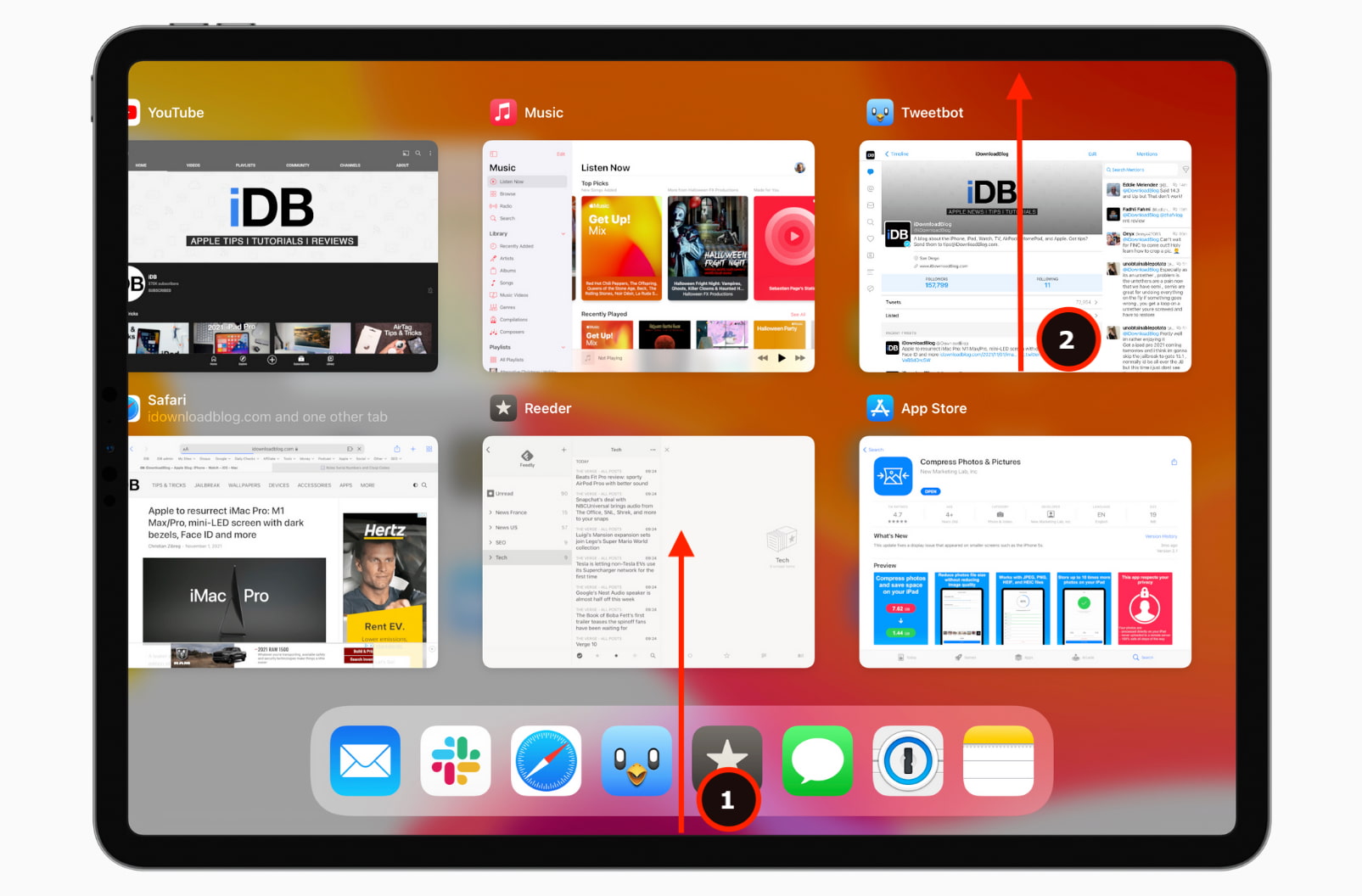 Passaggi per forzare la chiusura di un'app su iPad