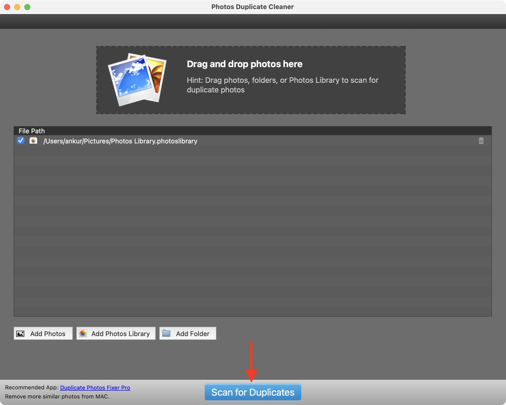 Cerca immagini duplicate su Mac