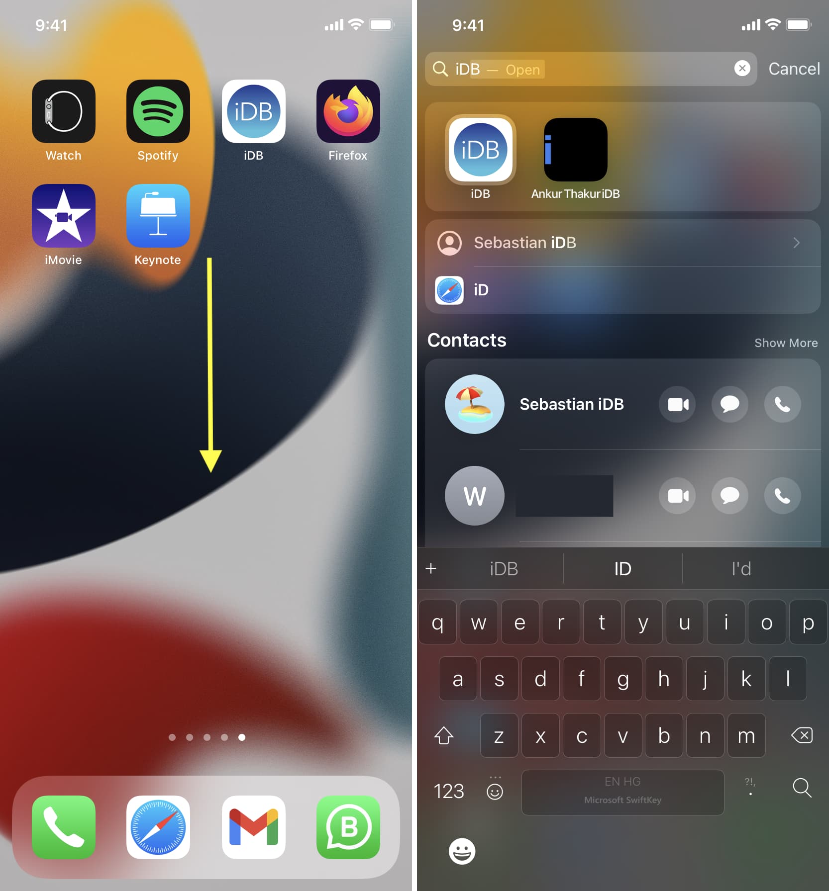 Usa la ricerca Spotlight su iPhone