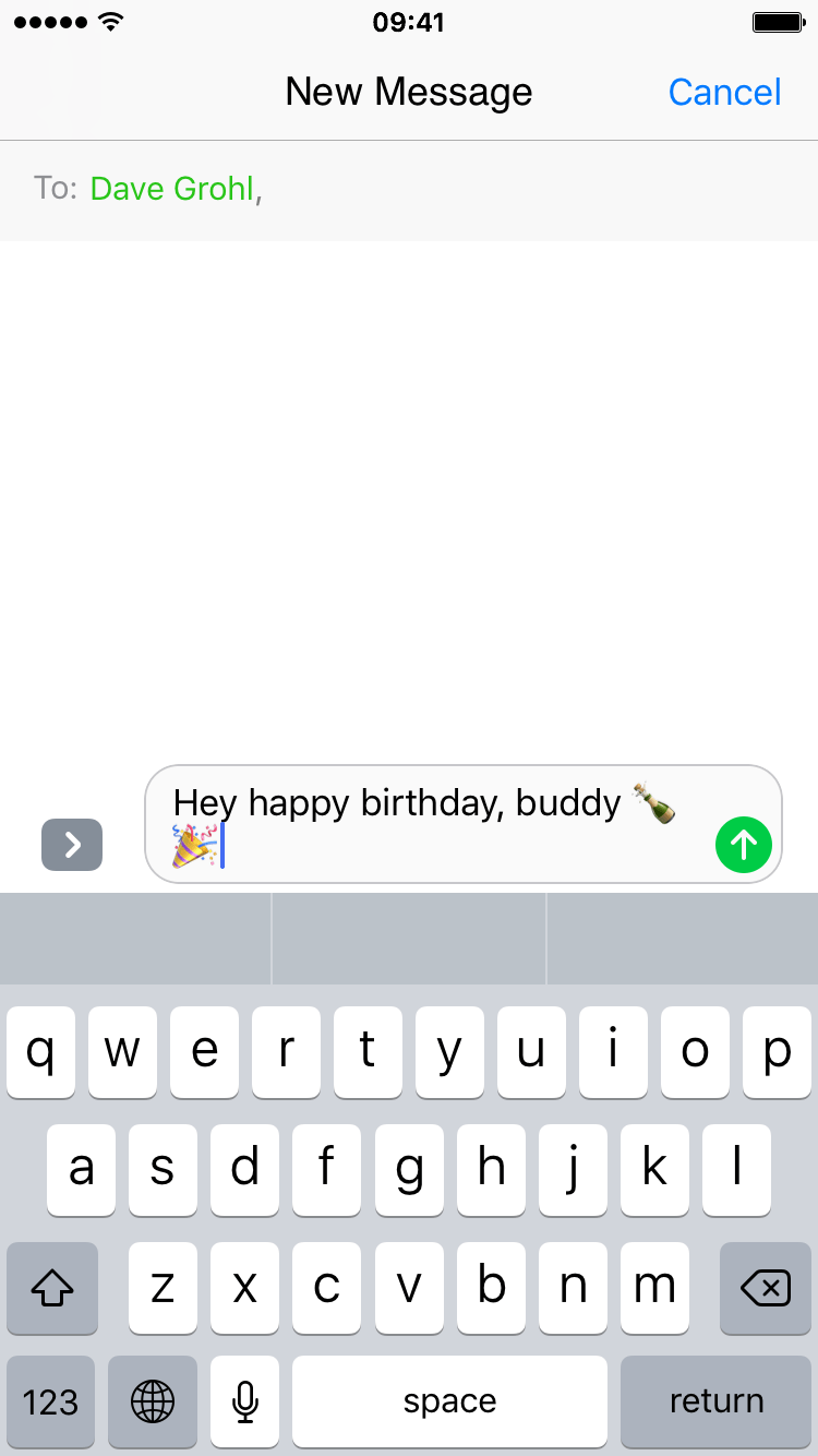 programmare i messaggi di testo su iPhone - messaggio di testo
