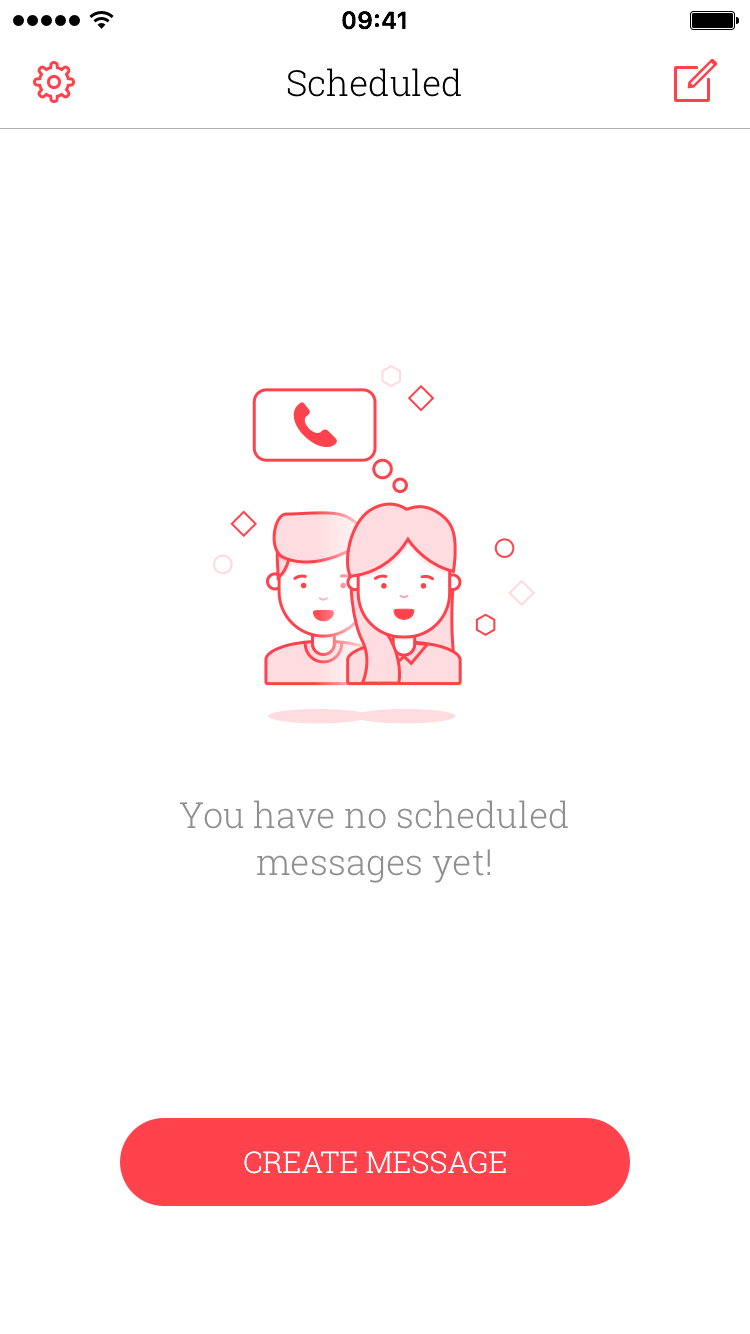 programma sms o imessage per dopo
