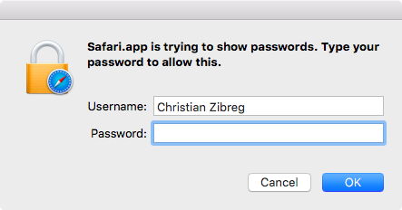 OS X El Capitan Safari visualizza le password salvate Schermata Mac 001