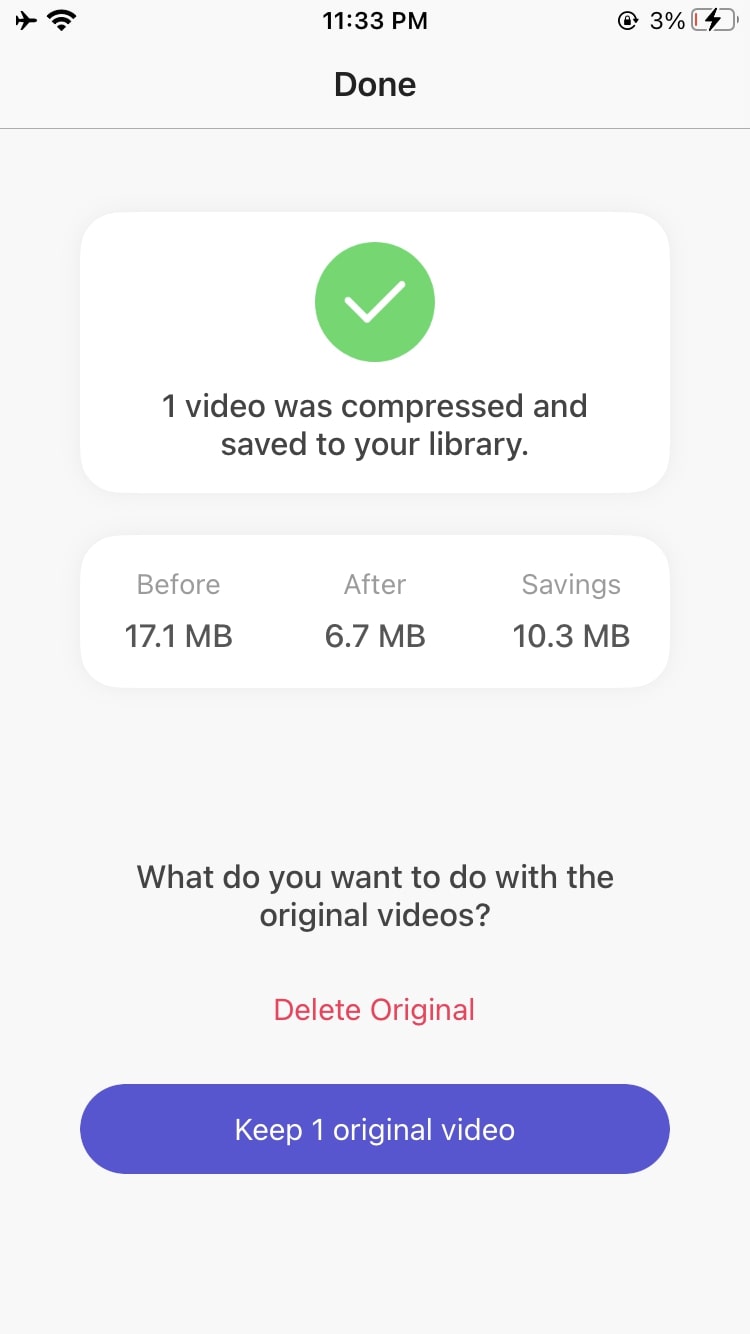 Video compresso iPhone