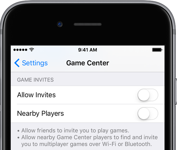 Impostazioni iOS 9 Game Center iPhone screenshot 002
