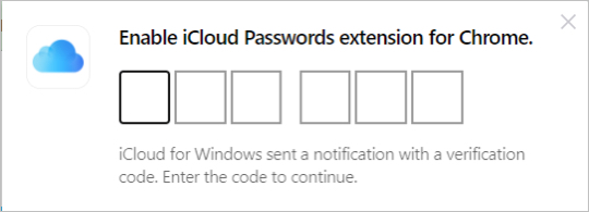 Abilita le password iCloud per Chrome su Windows
