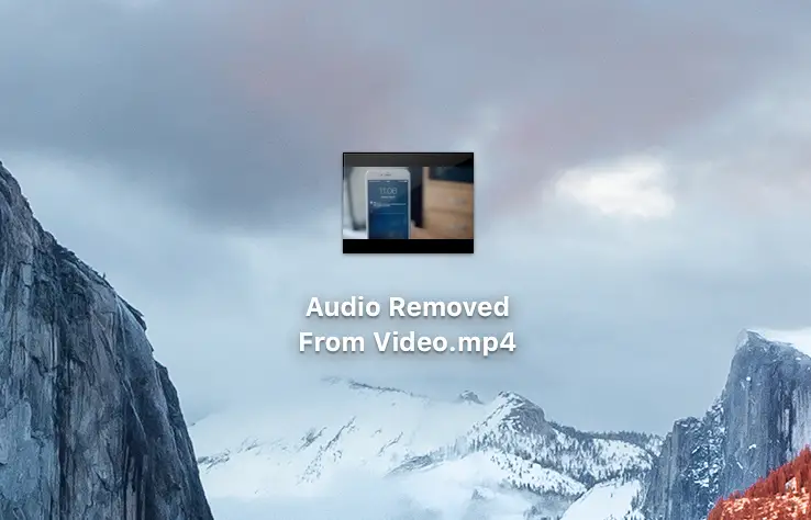 File video senza audio sul desktop