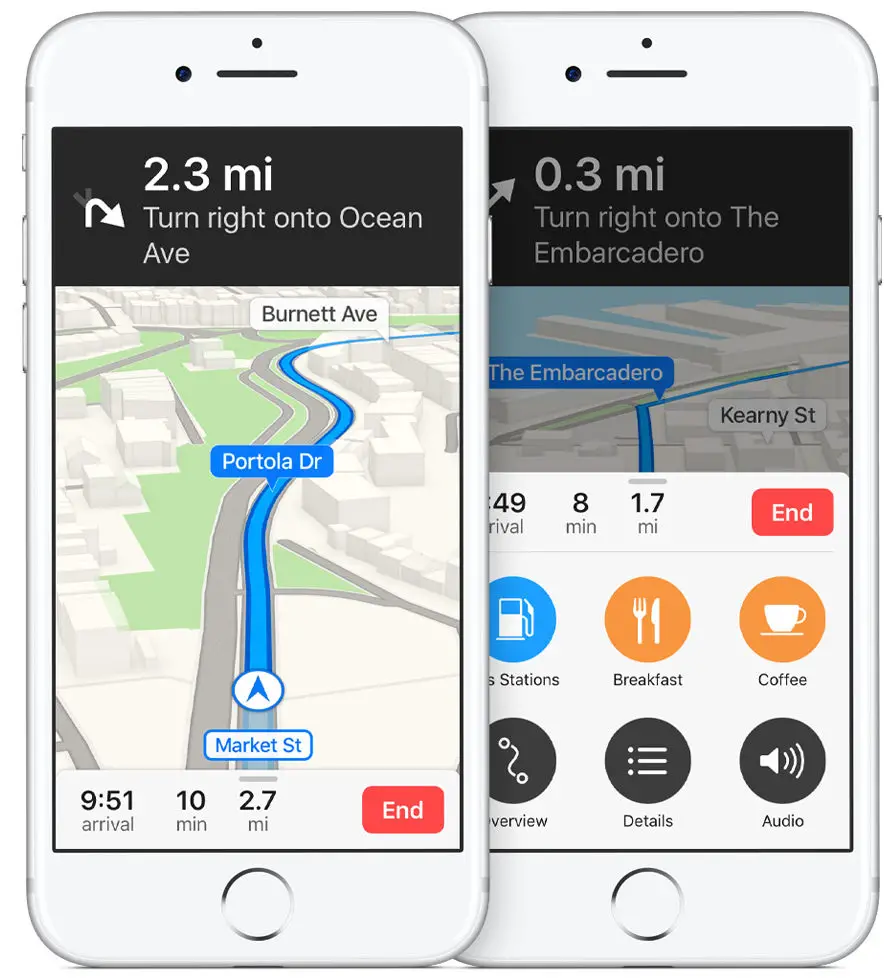 iOS 10 Apple Maps Navigazione Controlli rapidi iPHone screenshot 002