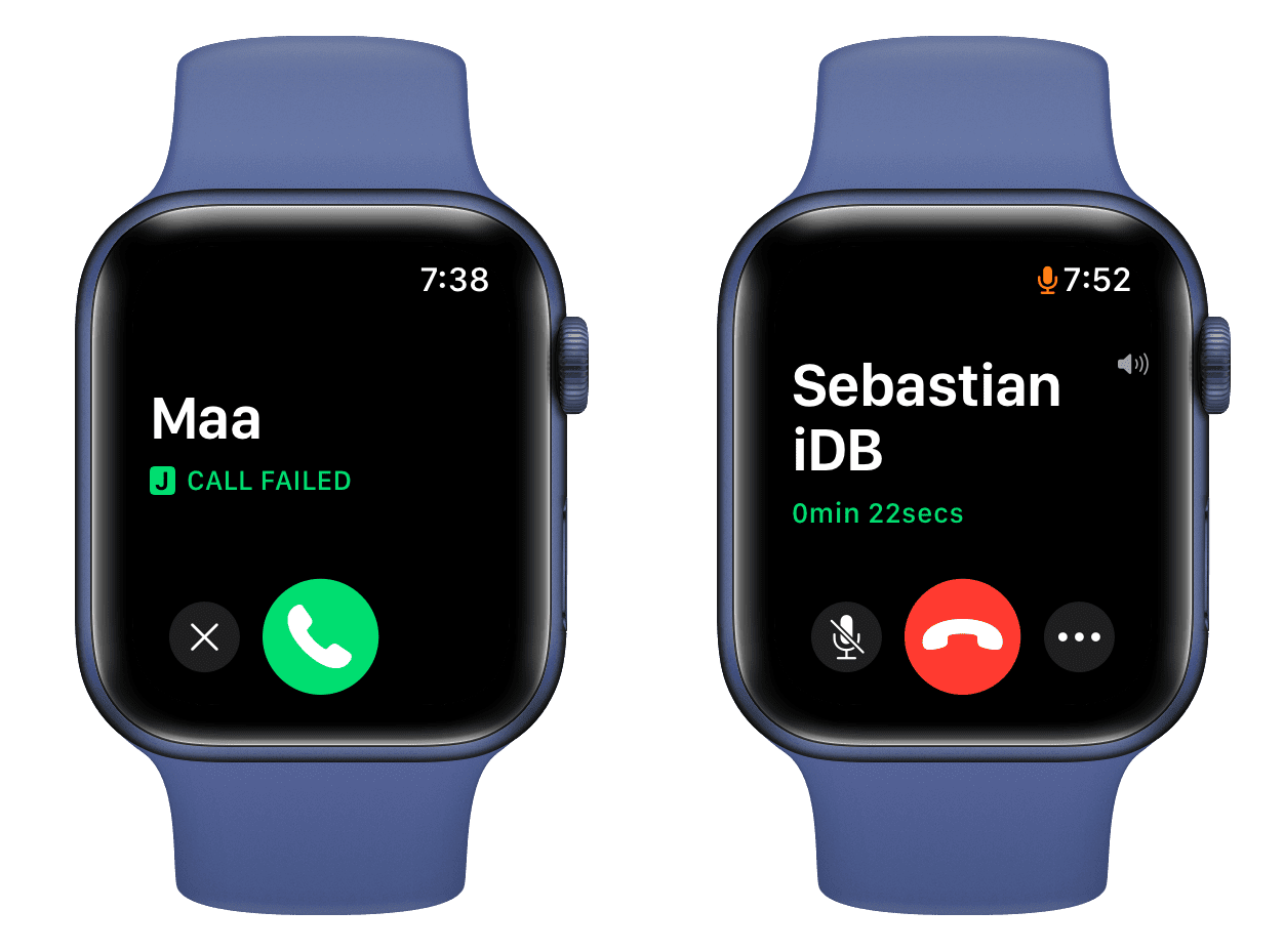 FaceTime fallito e di successo su Apple Watch