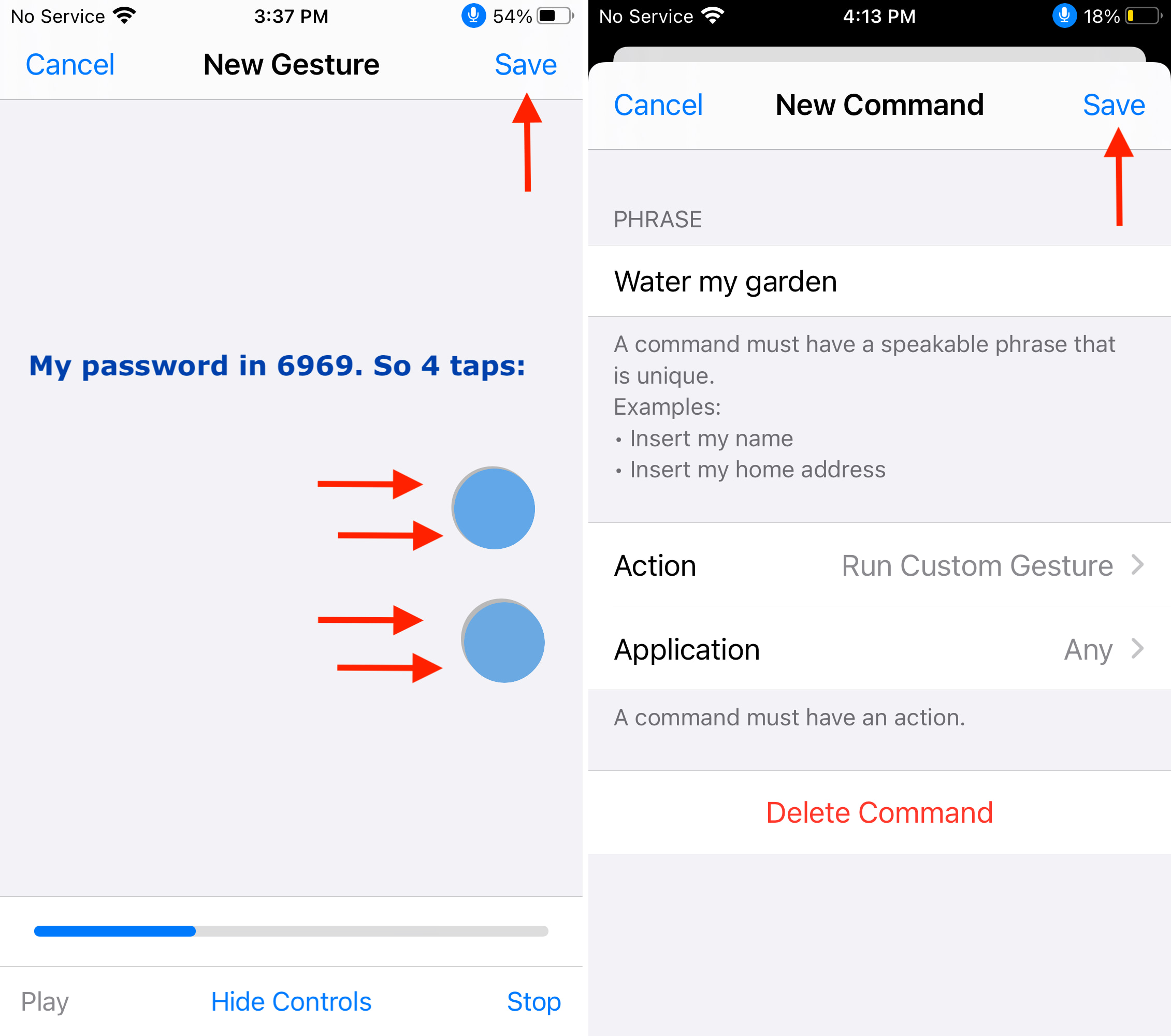 Impostazione del comando di controllo vocale personalizzato per sbloccare iPhone con il pulsante Home