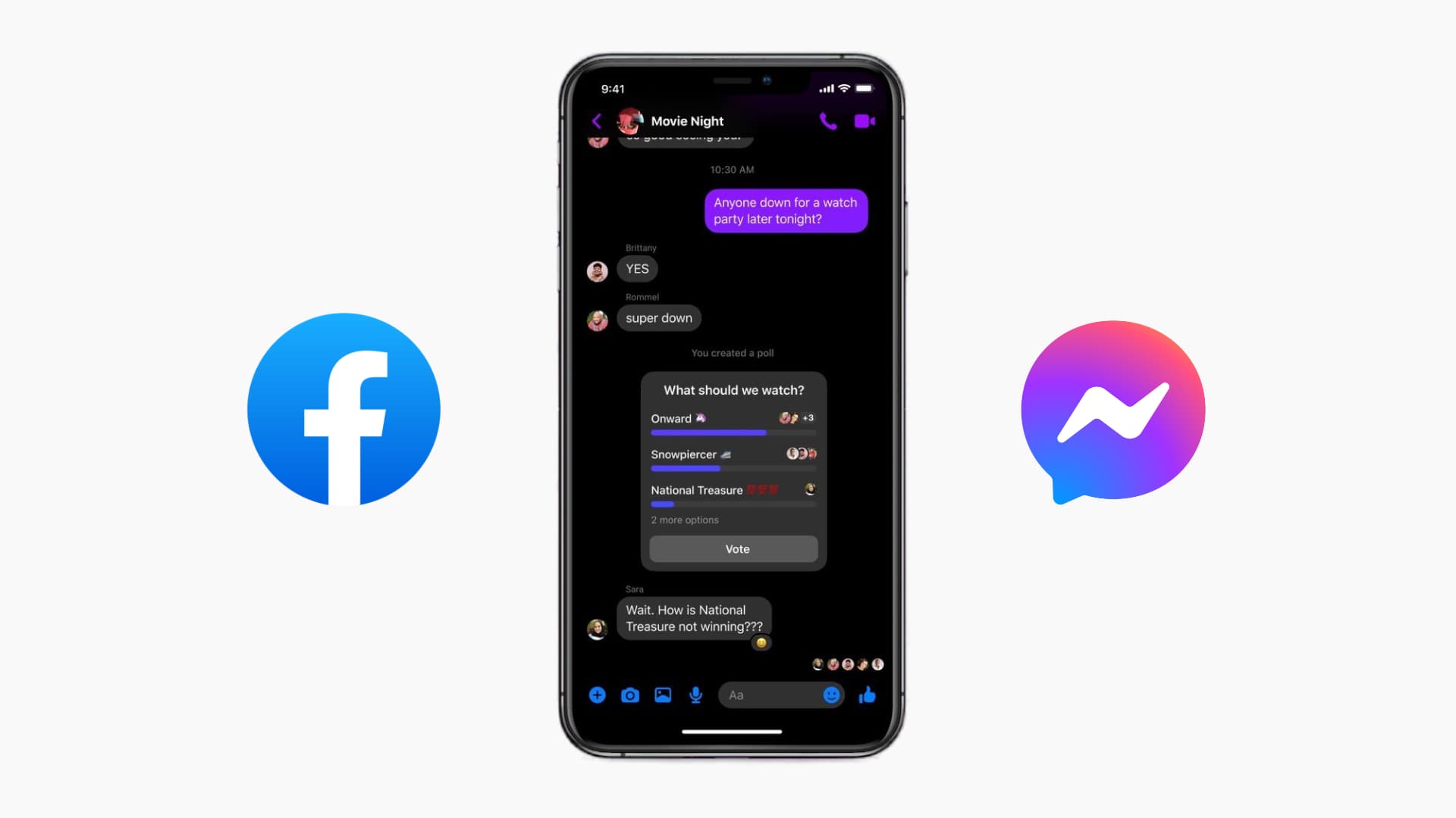 Chat di gruppo su Facebook Messenger