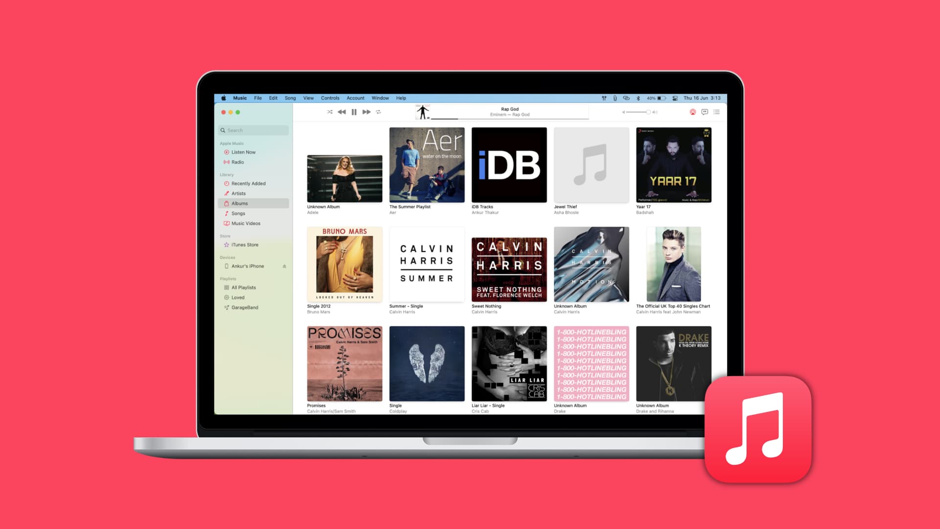 Ottieni le copertine degli album nell'app Music del Mac
