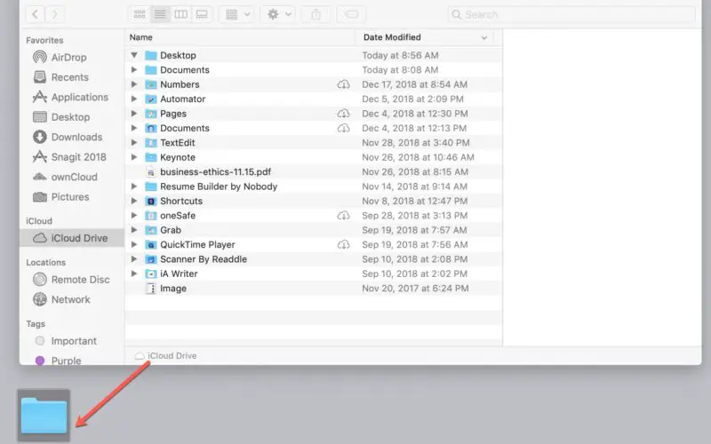 Come aggiungere un collegamento iCloud Drive al desktop o al Dock del Mac