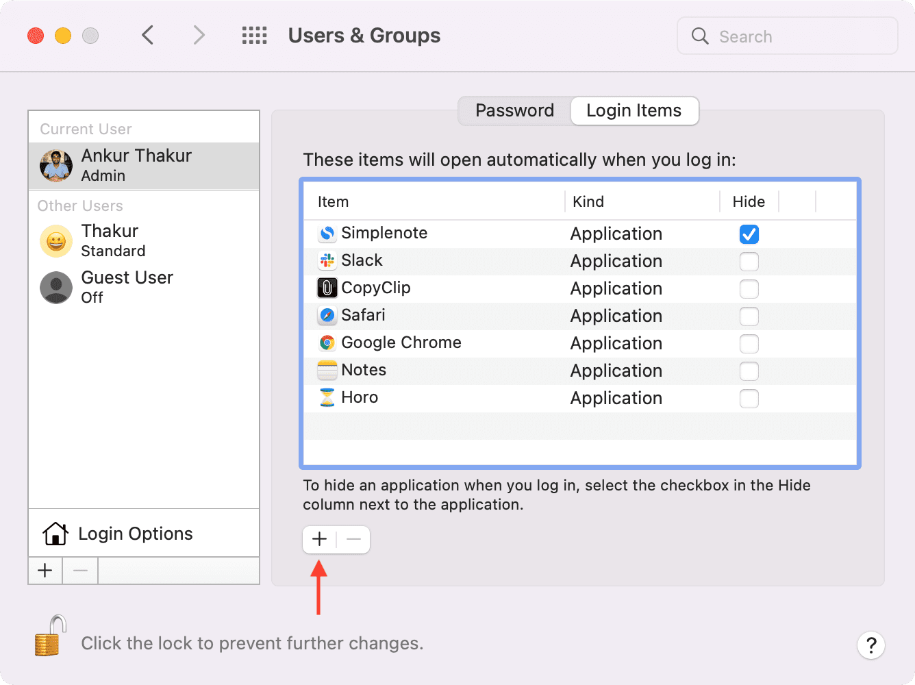 Apri automaticamente le app su Mac