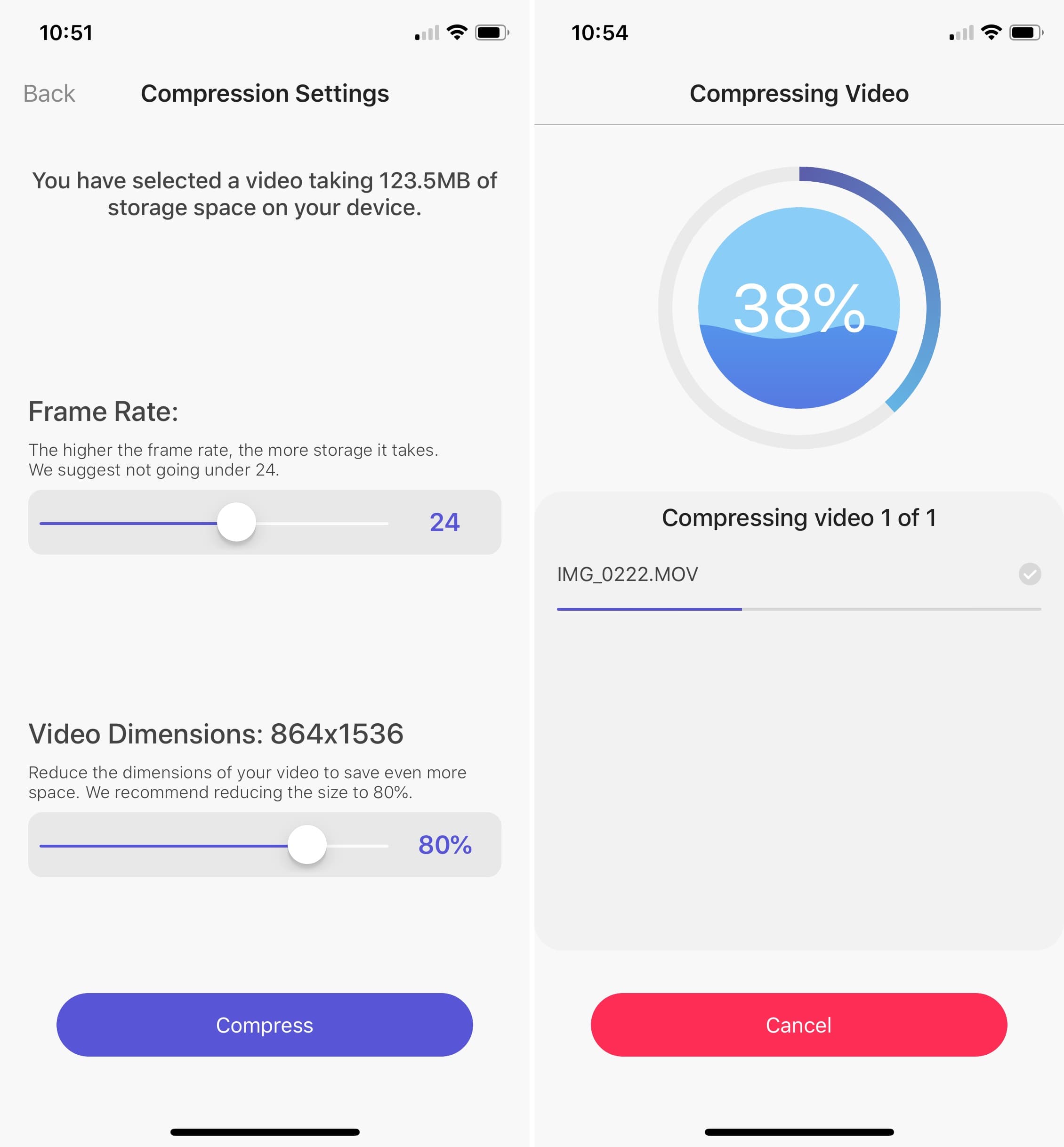 Comprimi video