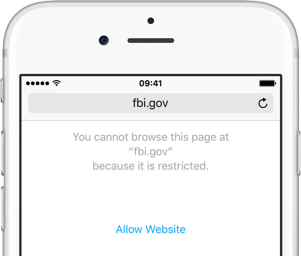 Safari limita i siti Web su iPhone