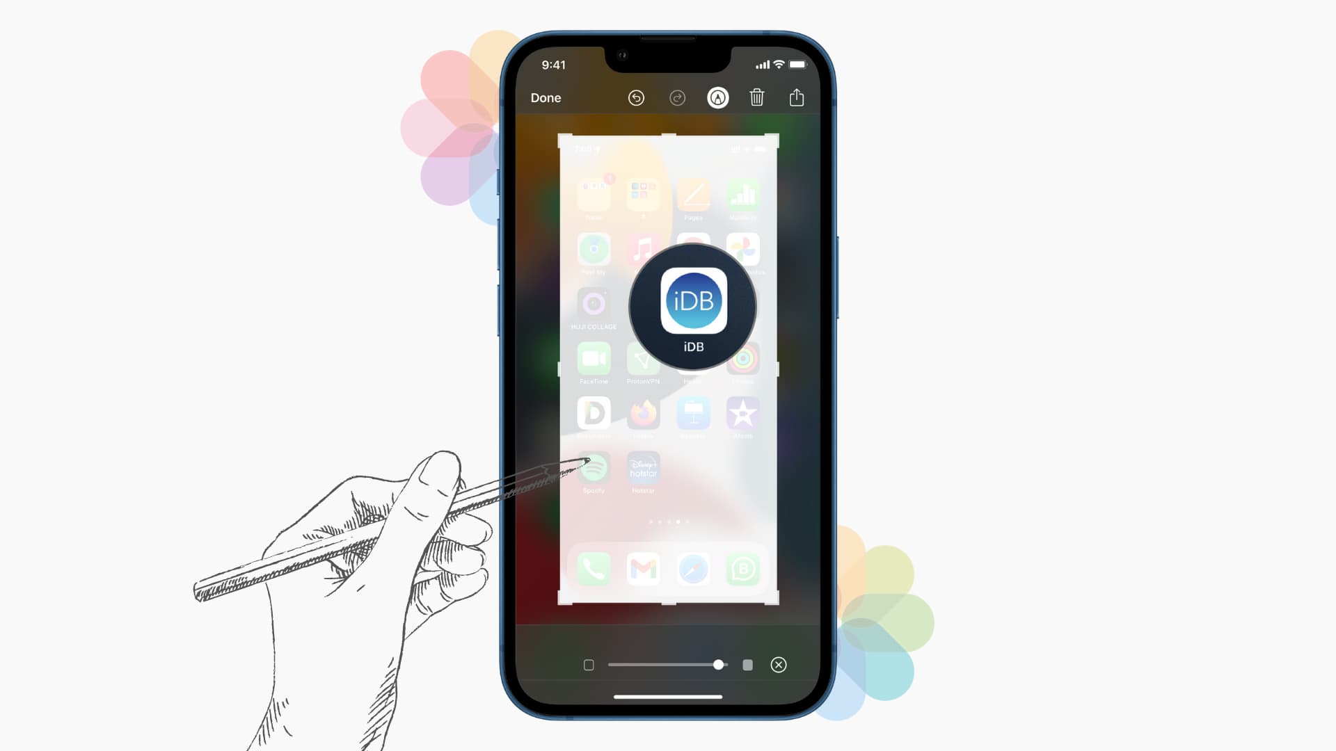 Strumenti di markup per foto su iPhone