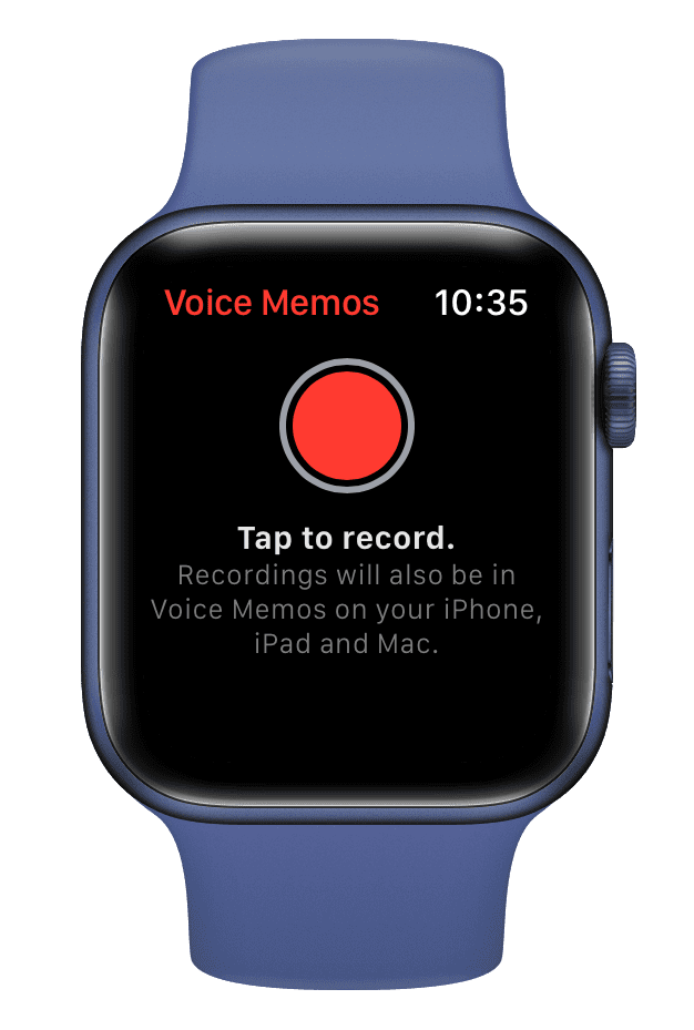 Memo vocali su Apple Watch