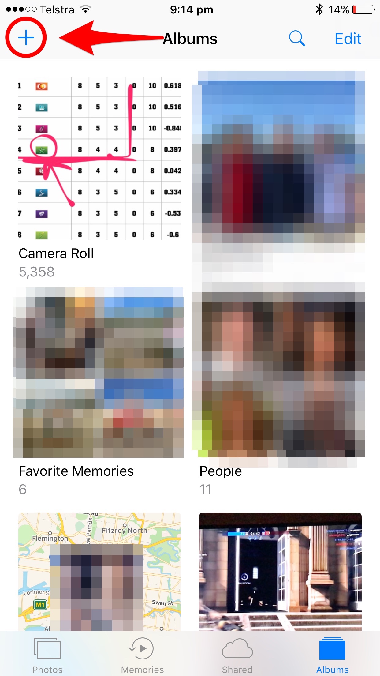 Crea un nuovo album fotografico nell'app Foto