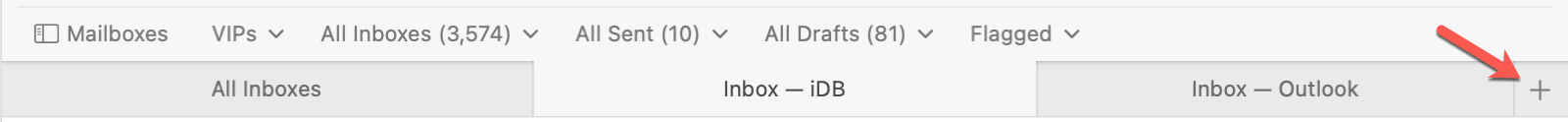 Apri una Nuova scheda in Mail su Mac