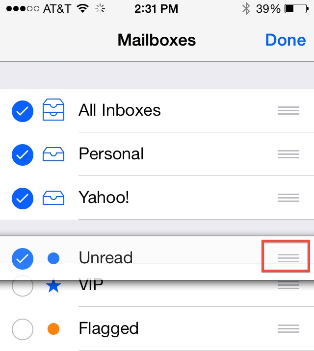 Come modificare le caselle di posta su iOS