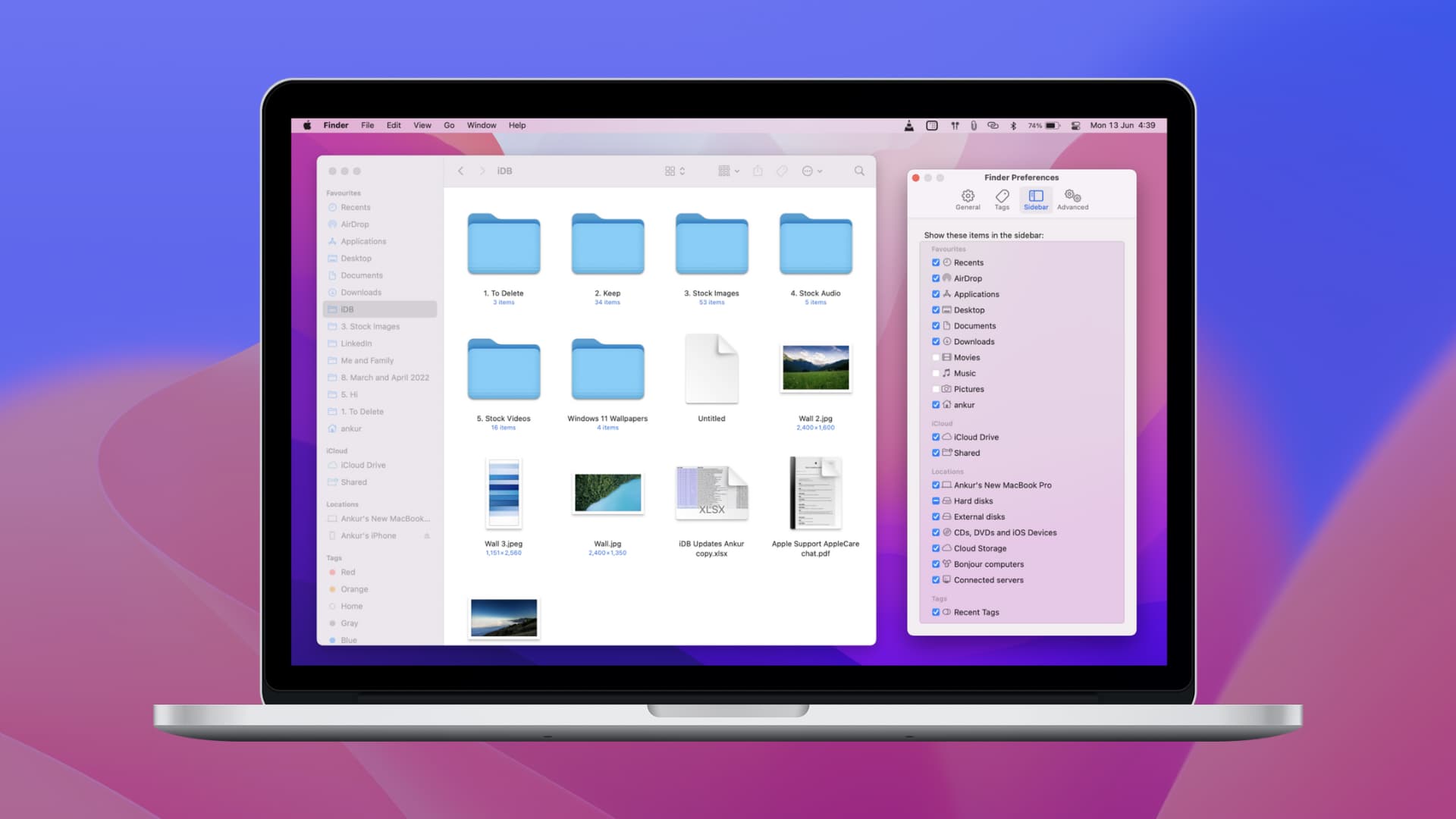 Personalizza la barra laterale del Finder su Mac