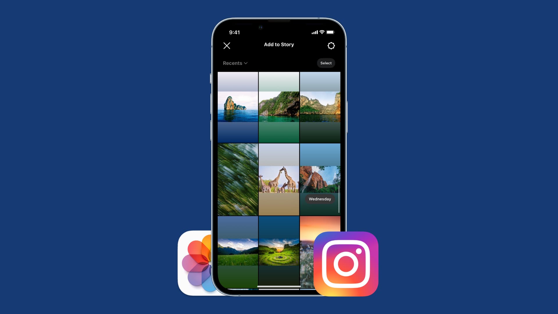 Pubblica le foto dell'iPhone come Storia di Instagram