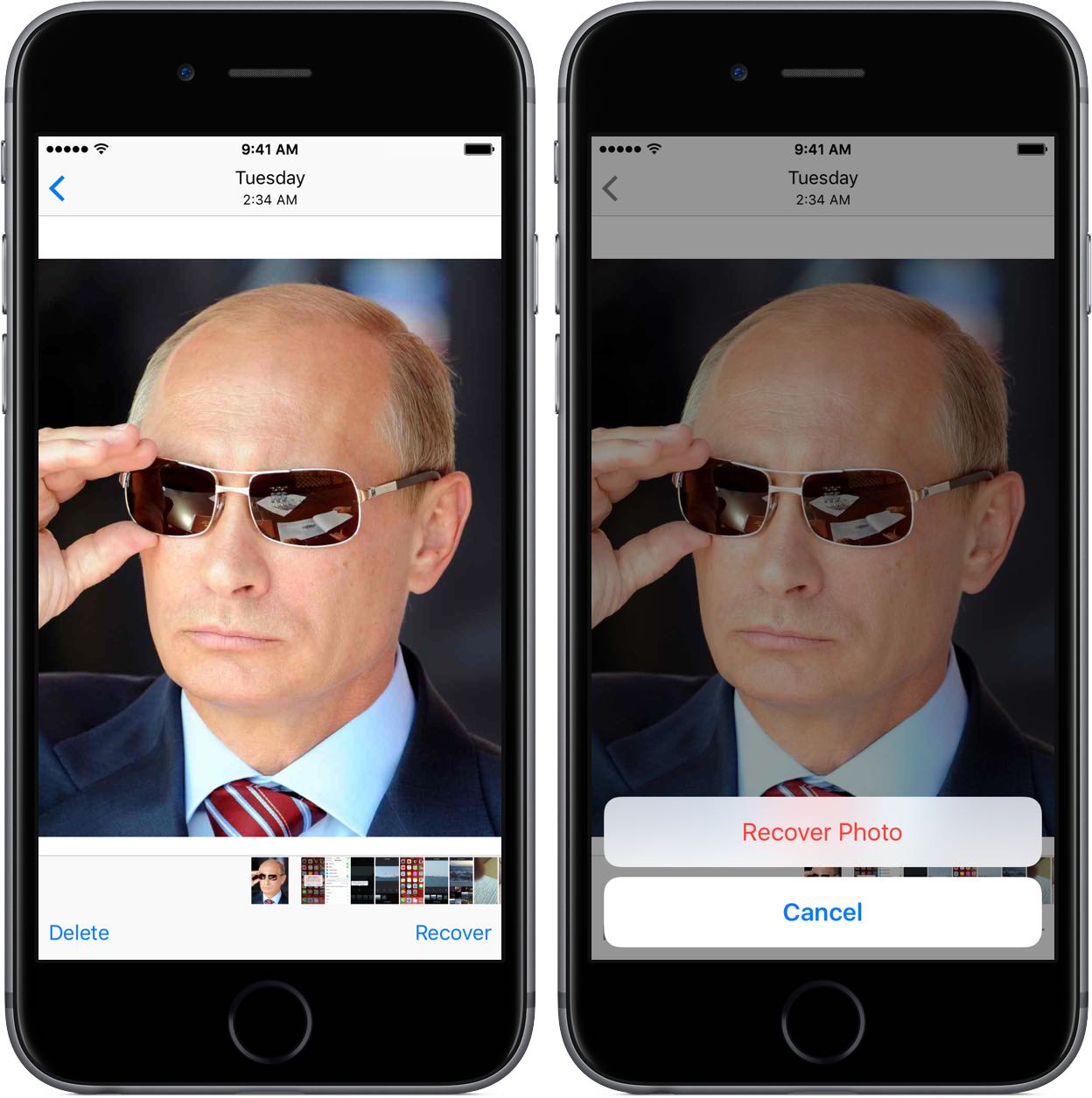 Recupera la foto cancellata dell'iPhone